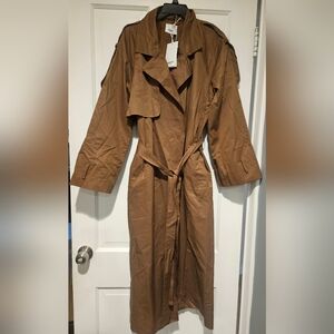 Frankie Shop Brown Trench Coat
